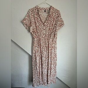 Brovave Polka Dot V-Neck DressSx XL